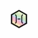 Sticker Holographique Hexatac