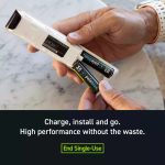 Piles rechargeables AA LR6 USB-C PaleBlue Voyager – pack de 4
